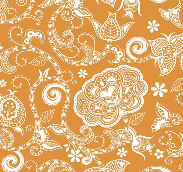 Arabescos Naranja x 25