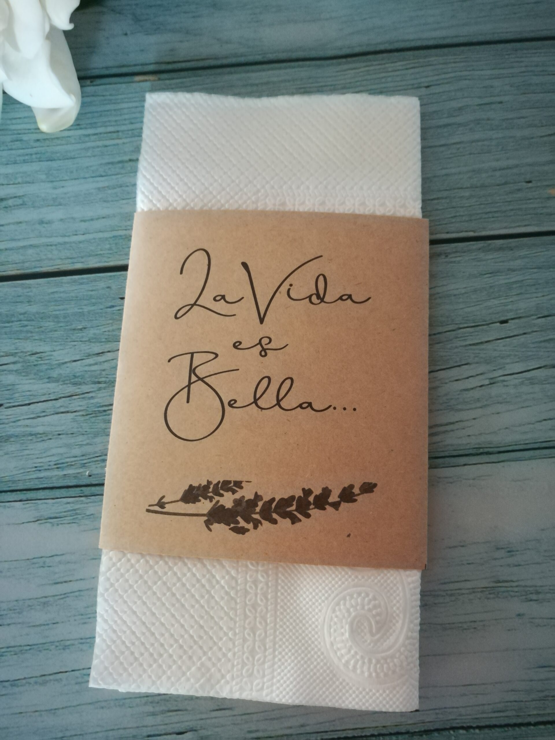 Combo La vida es bella + Porta Servilletas x 10 - Imagen 4