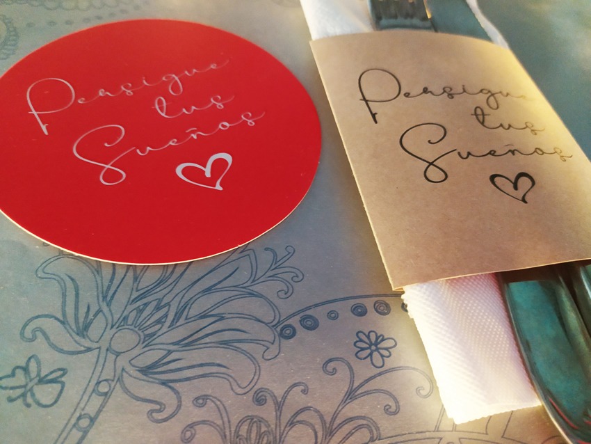 Combo Arabescos Azul y Plata Individual RECTANGULAR + Porta Servilletas + Posavasos x 10 - Imagen 5