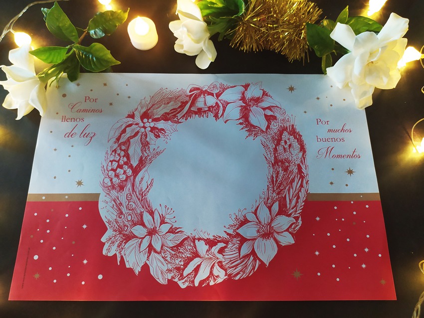 Combo Individual Corona RECTANGULAR + Porta Servilletas + Posavasos x 10 - Imagen 3