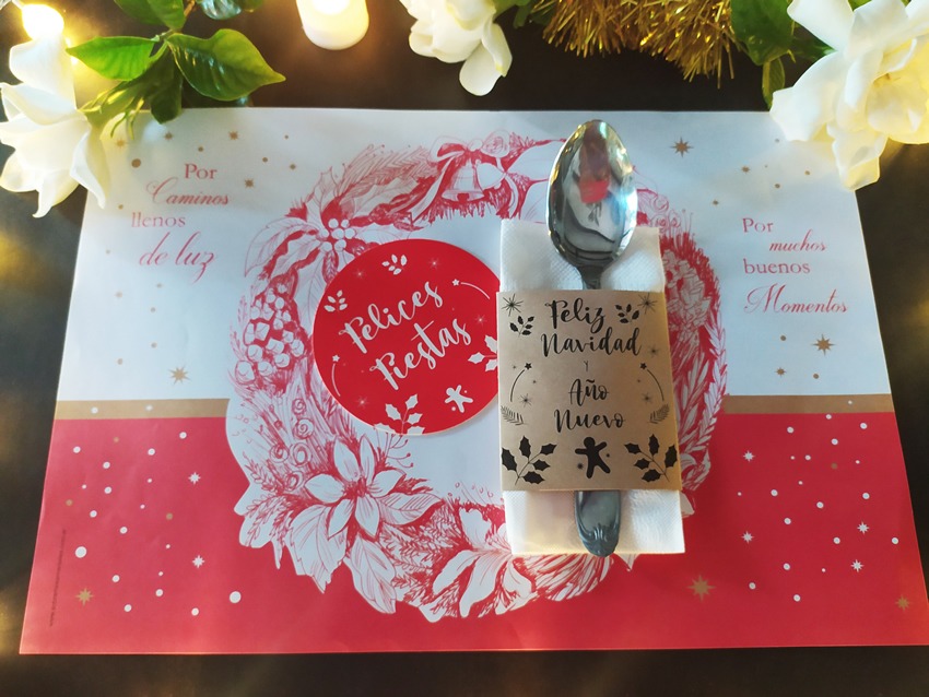 Combo Individual Corona RECTANGULAR + Porta Servilletas + Posavasos x 10 - Imagen 2