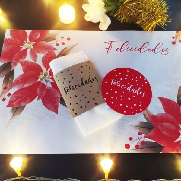 Individual + Porta servilletas + Posavaso