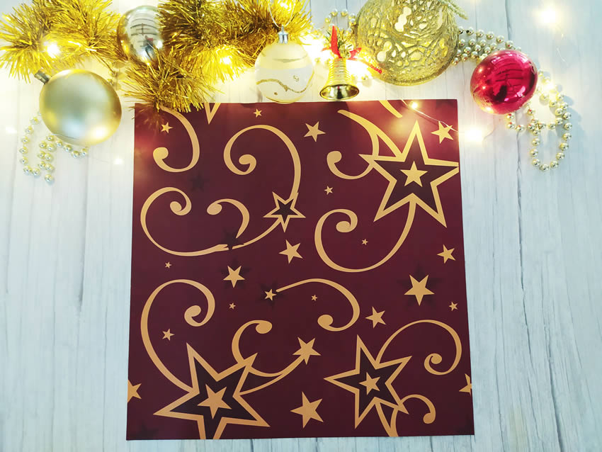 Combo Individual CUADRADO Estrella Borravino + Porta Servilletas x 10 - Imagen 4